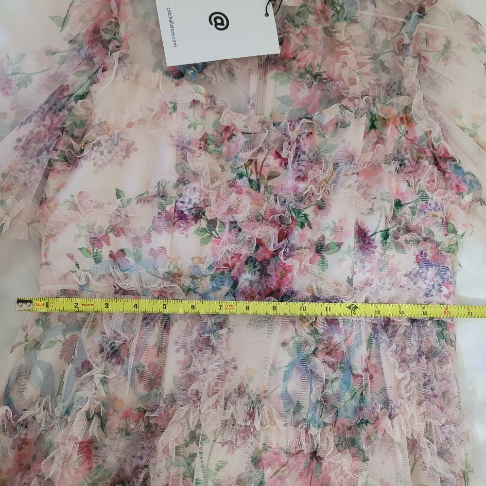 Floral Long Sleeve Maxi Dress - Picture 4 of 10